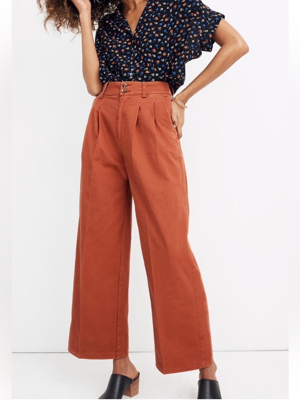Madewell Rust High-Rise Pants